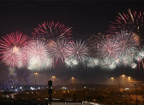 普宁县焰火晚会